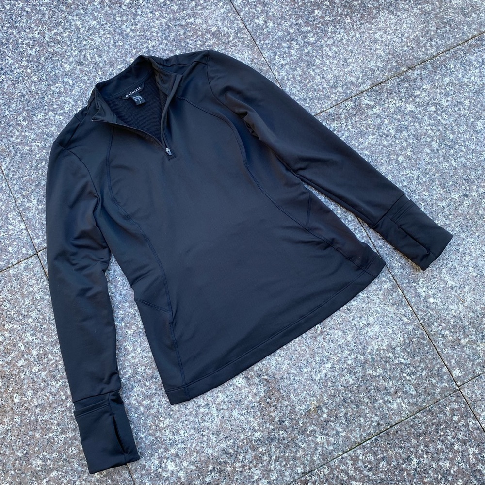 Athleta Whistler half zip long sleeve top